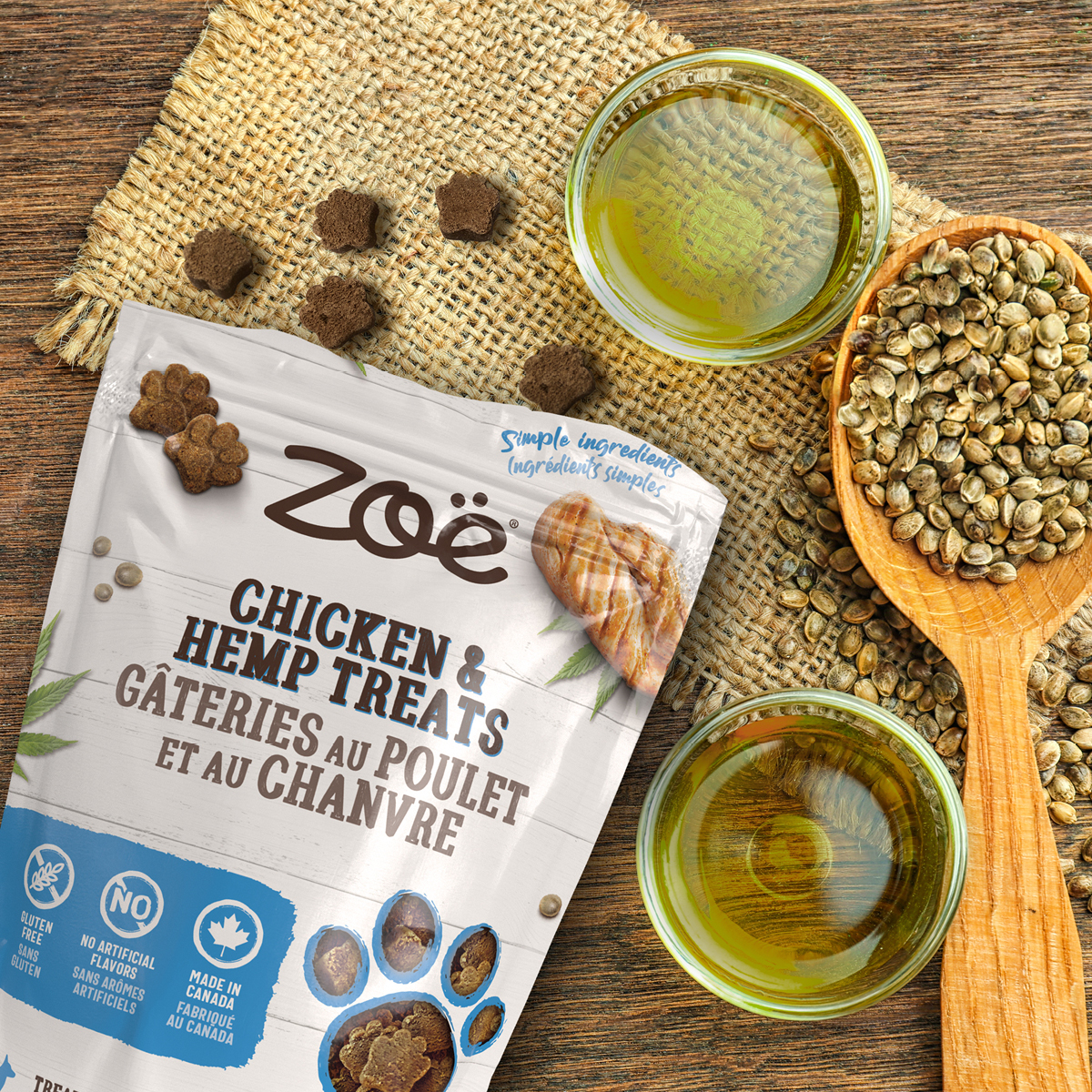 Hemp seed dog clearance treats